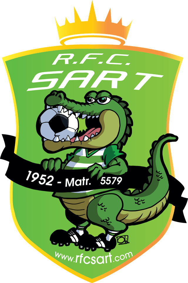 Le crocodile, emblème de la Commission des Jeunes du RFC Sart